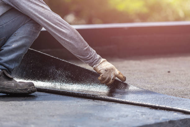 Professional Exterior Waterproofing technician working in Saint Johns, OH